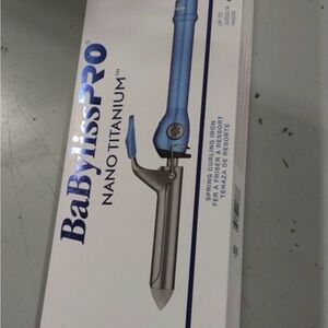 BaBylissPRO Nano Titanium Curling Iron - Blue and Silver